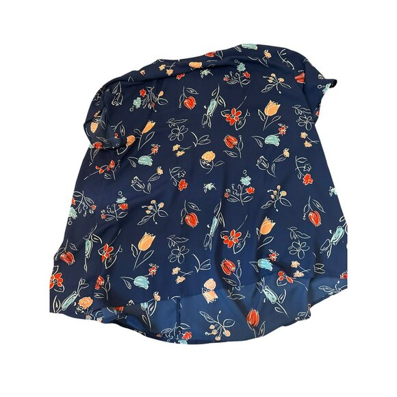 Modcloth Navy Floral Blouse - Picture 7 of 7